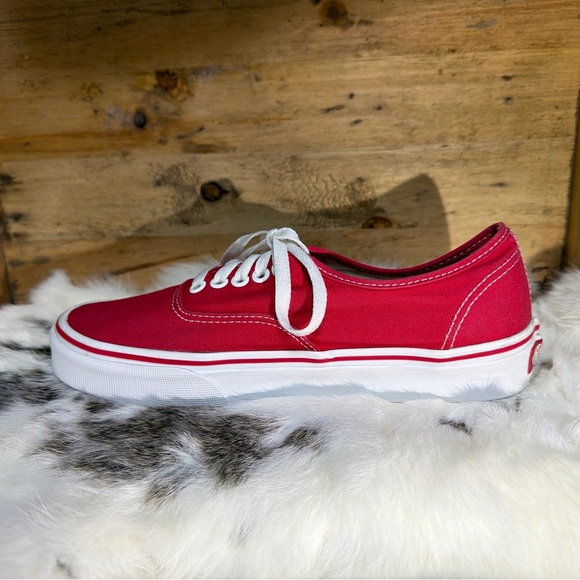 Vans Red and White Sneakers - Picture 6 of 10